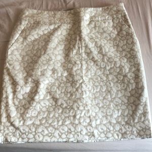 Beige and Cream midi skirt